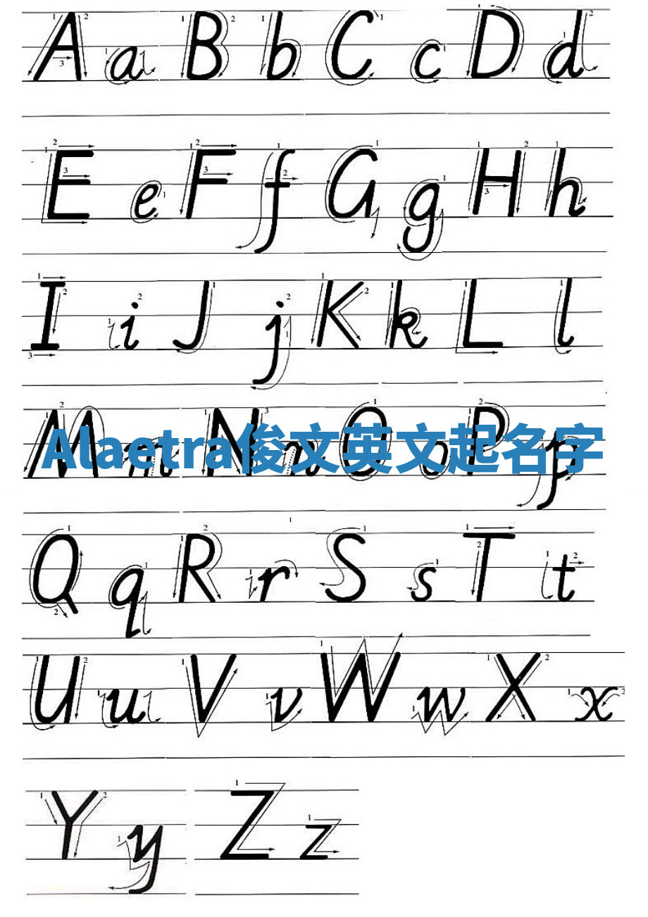 Alaetra俊文英文起名字 Alaetra俊文英文起名字