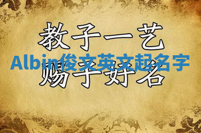 Albin俊文英文起名字