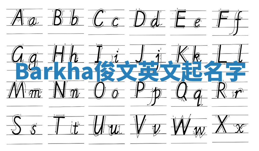 Barkha俊文英文起名字