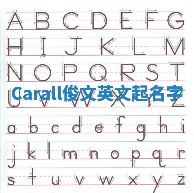 Carall俊文英文起名字