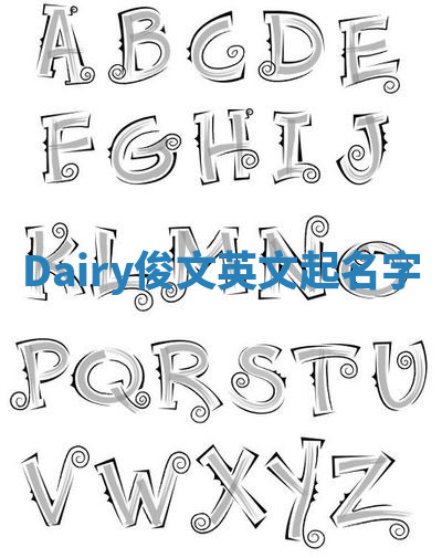 Dairy俊文英文起名字