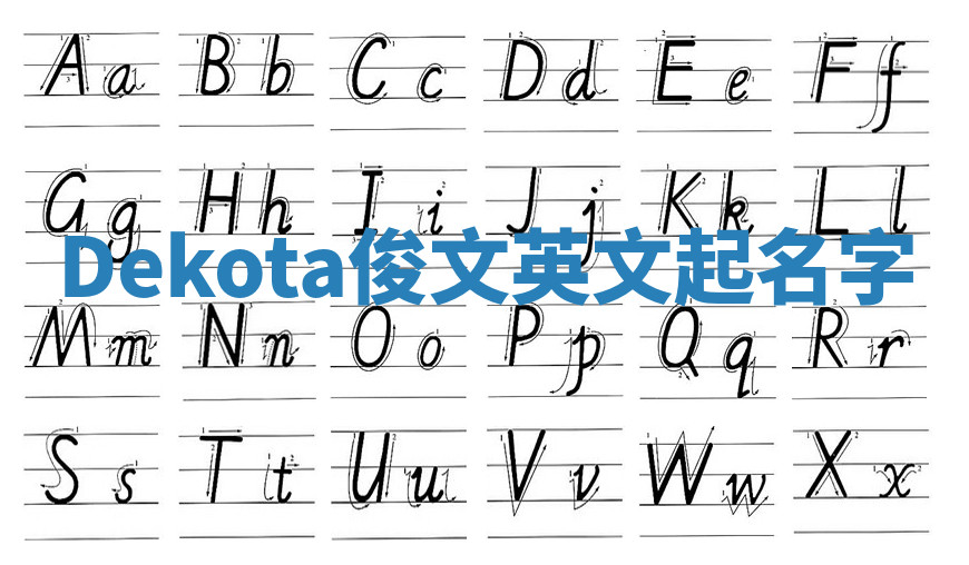 Dekota俊文英文起名字
