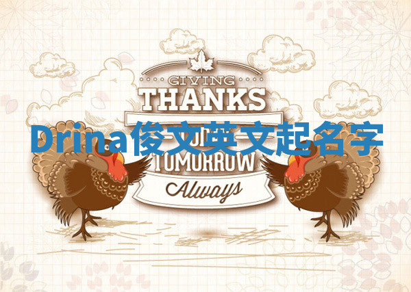 Drina俊文英文起名字 Drina俊文英文起名字