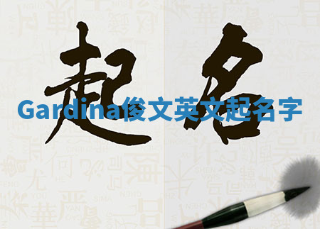 Gardina俊文英文起名字
