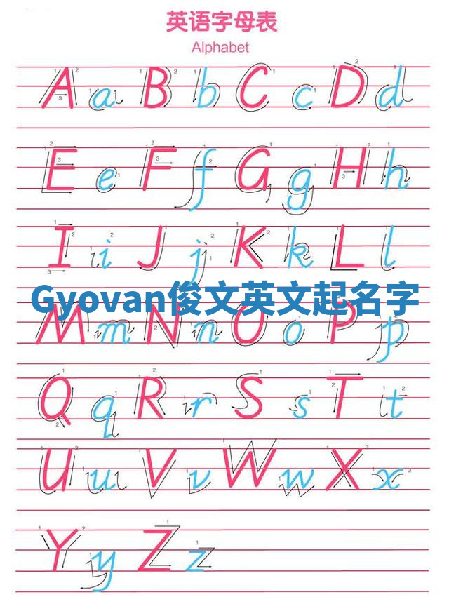 Gyovan俊文英文起名字