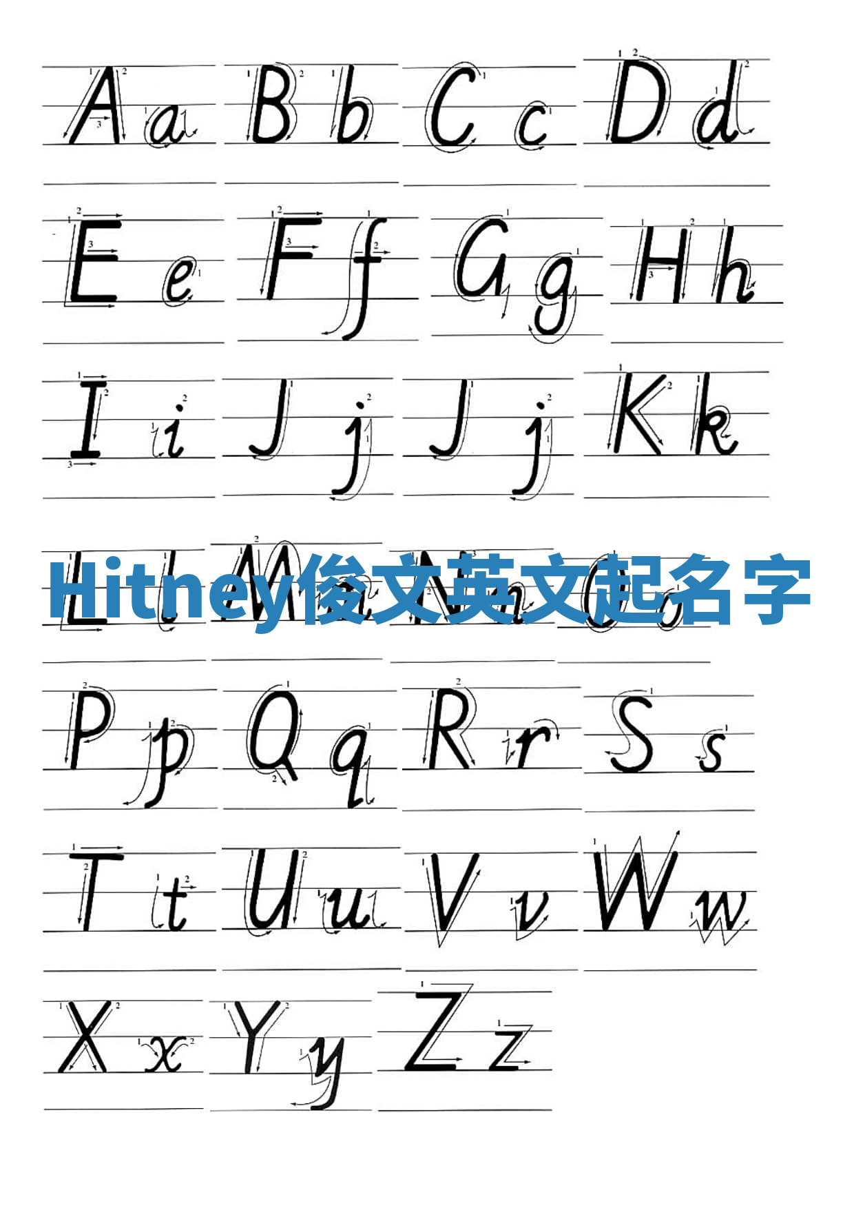 Hitney俊文英文起名字 Hitney俊文英文起名字