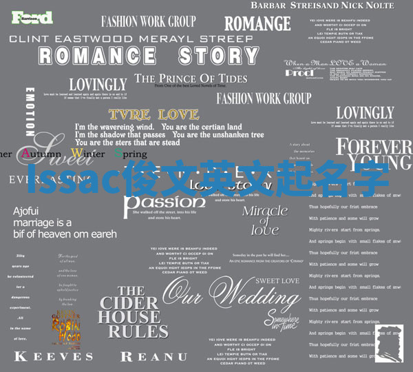 Issac俊文英文起名字