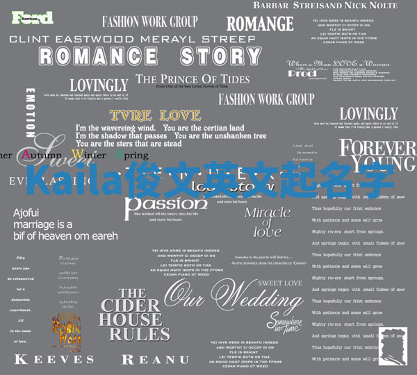 Kaila俊文英文起名字