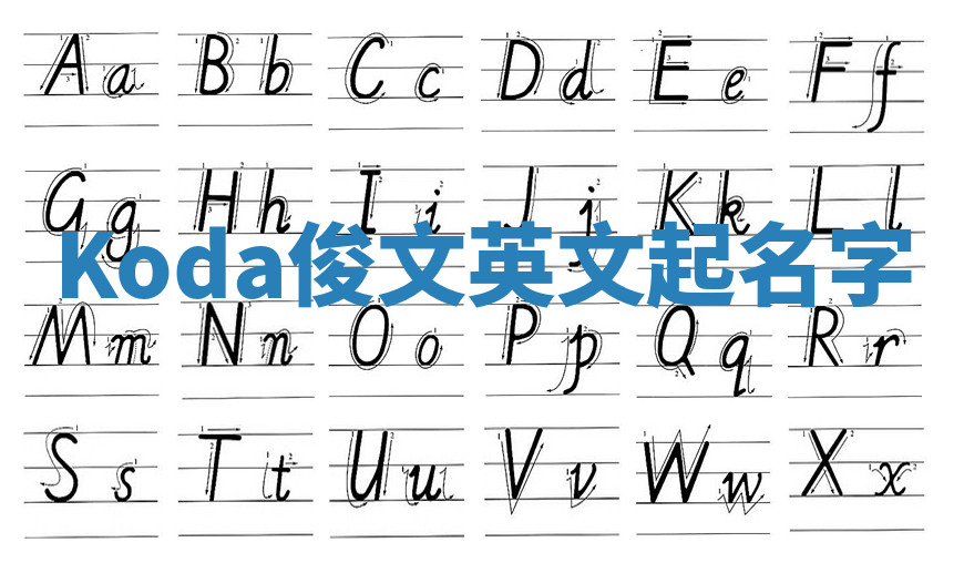 Koda俊文英文起名字 Koda俊文英文起名字