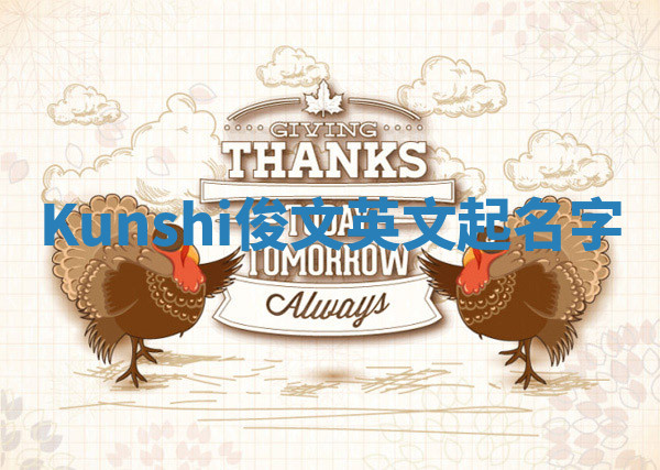 Kunshi俊文英文起名字