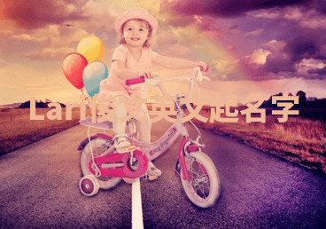 Lari俊文英文起名字