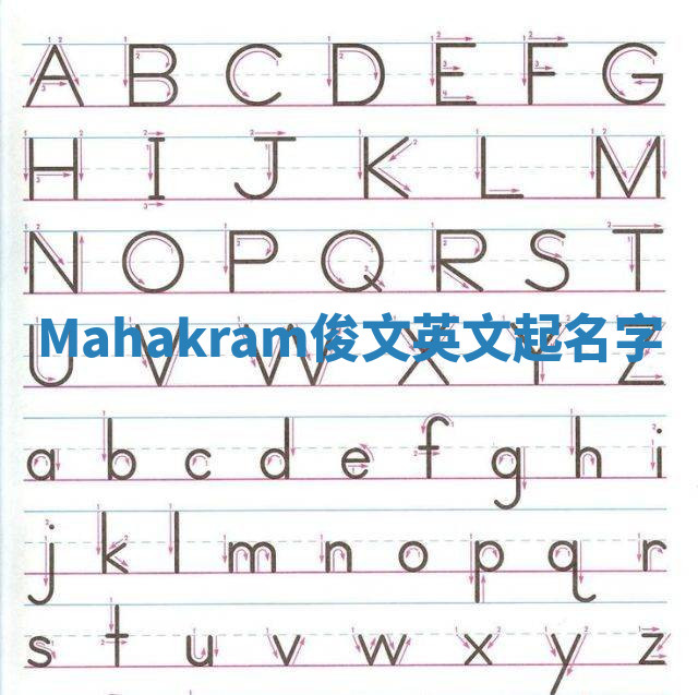 Mahakram俊文英文起名字 Mahakram俊文英文起名字