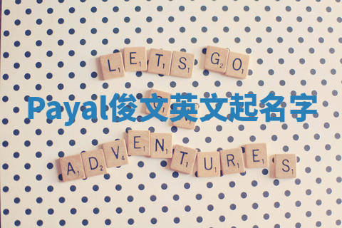 Payal俊文英文起名字 Payal俊文英文起名字