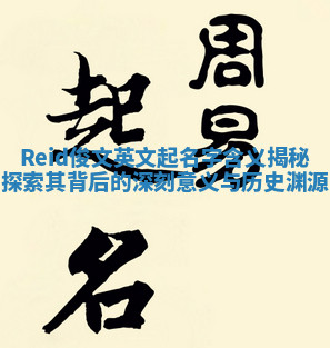 Reid俊文英文起名字含义揭秘探索其背后的深刻意义与历史渊源
