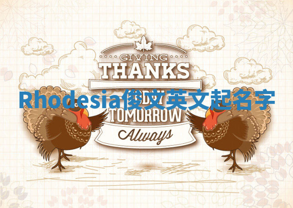Rhodesia俊文英文起名字