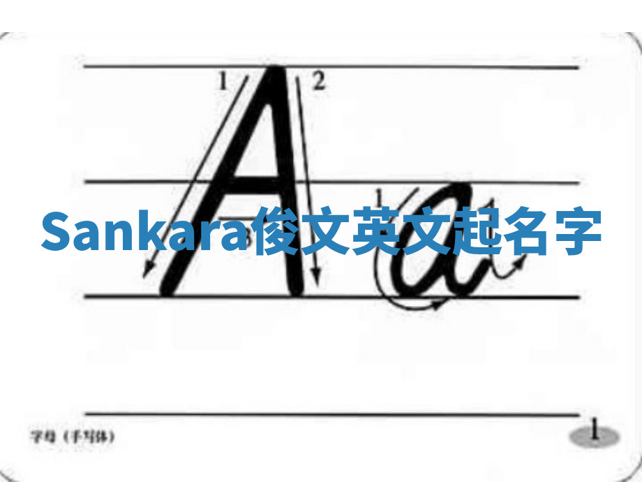 Sankara俊文英文起名字 Sankara俊文英文起名字