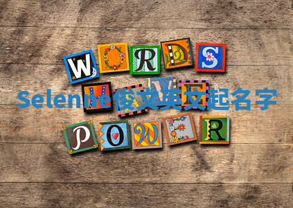 Selenne俊文英文起名字