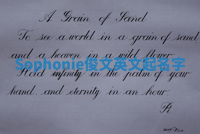 Sophonie俊文英文起名字