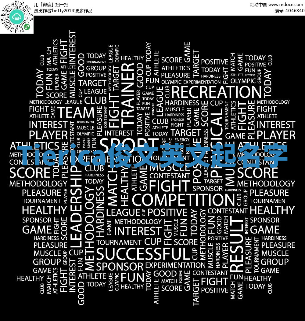 Tierica俊文英文起名字