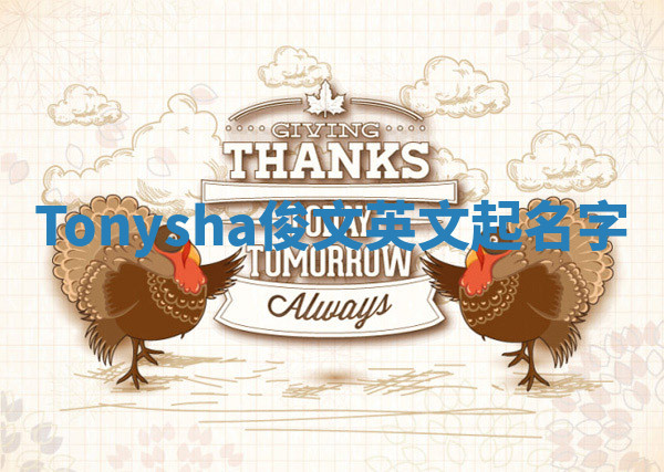Tonysha俊文英文起名字