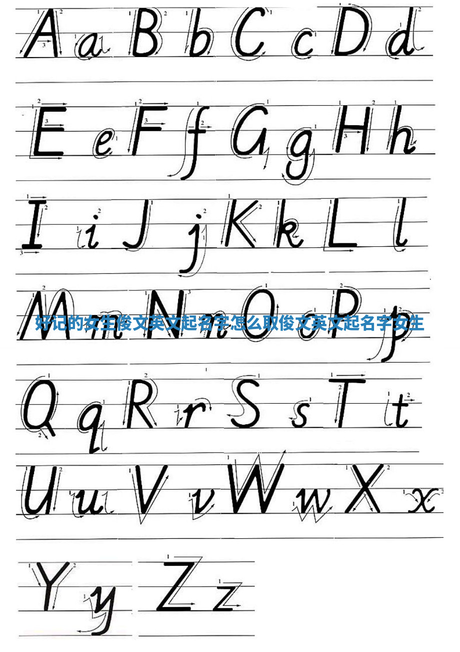 好记的女生俊文英文起名字_怎么取俊文英文起名字女生