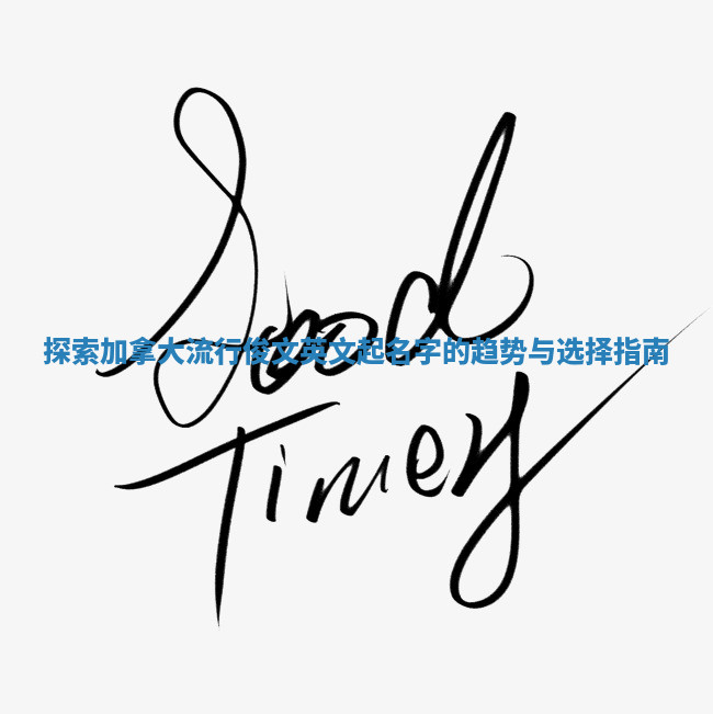 探索加拿大流行俊文英文起名字的趋势与选择指南 探索加拿大流行俊文英文起名字的趋势与选择指南