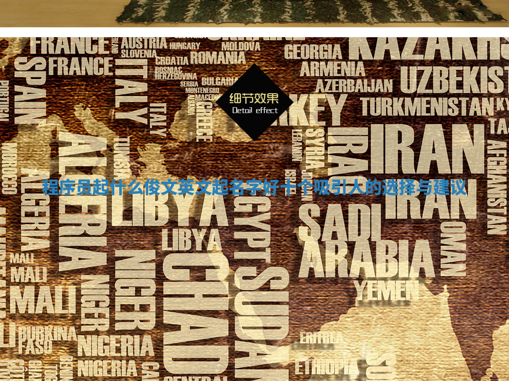 程序员起什么俊文英文起名字好十个吸引人的选择与建议